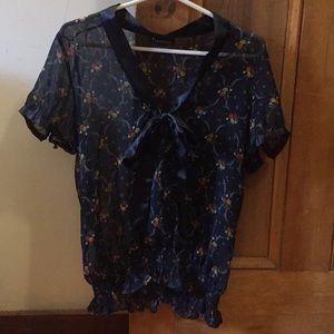 Sheer floral forever 21 top